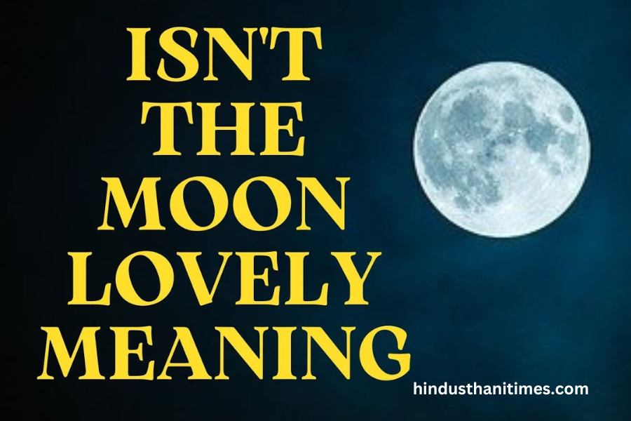 Isn’t the Moon Lovely Meaning