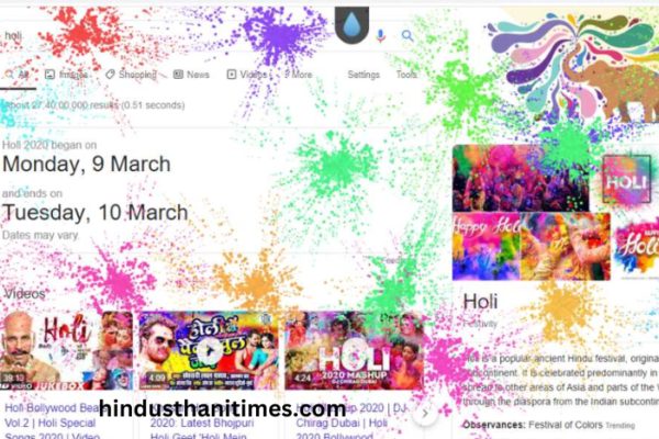 When is Google Holi